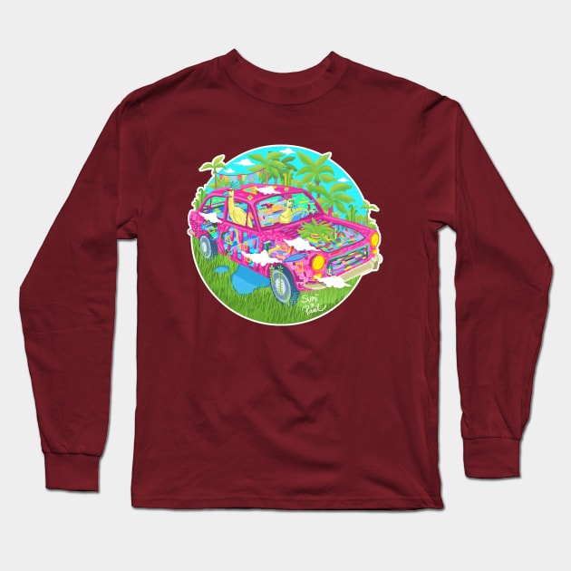 Summer Cruising Long Sleeve T-Shirt by lazykite